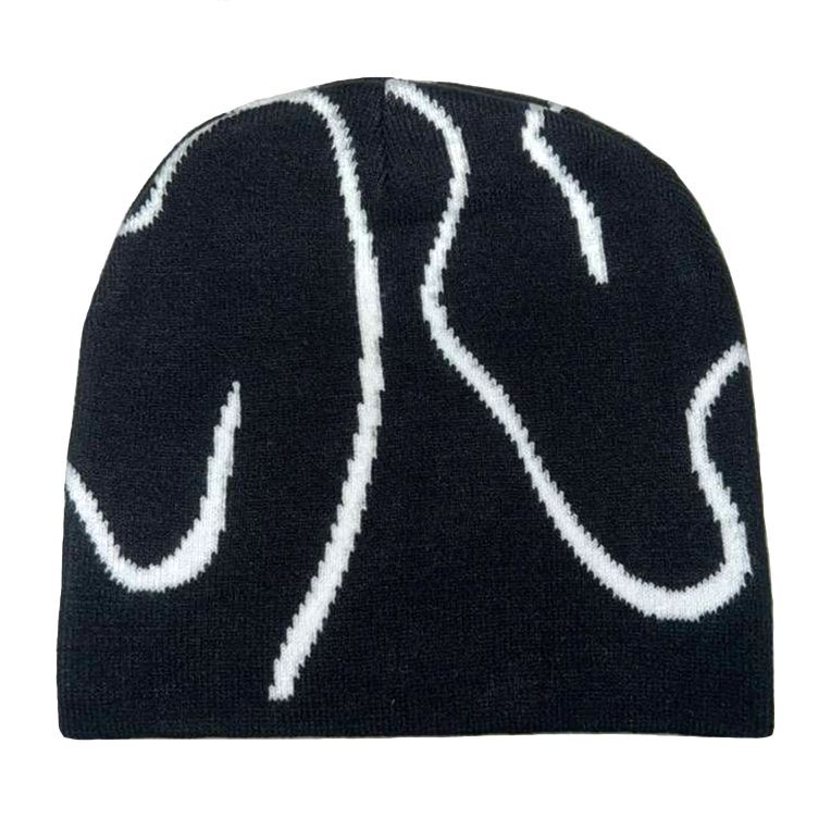 R8 Black Chaos Scull Cap