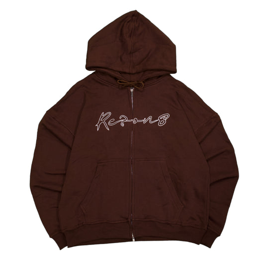 Re?on8 Zip UP Brown